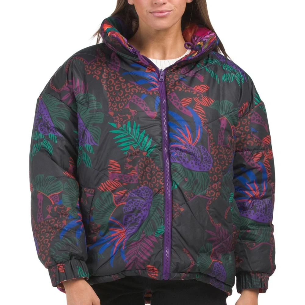 FARM Rio Multicolor Puffer Jacket - Picture 3 of 14